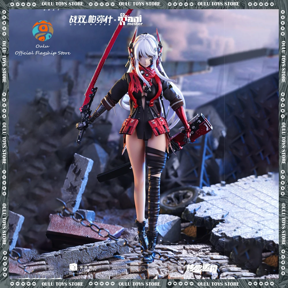 30cm Anime Gray Raven Lucia Pvc Statue Figurine Collection Decoration Action Figures Toys Kid Gifts