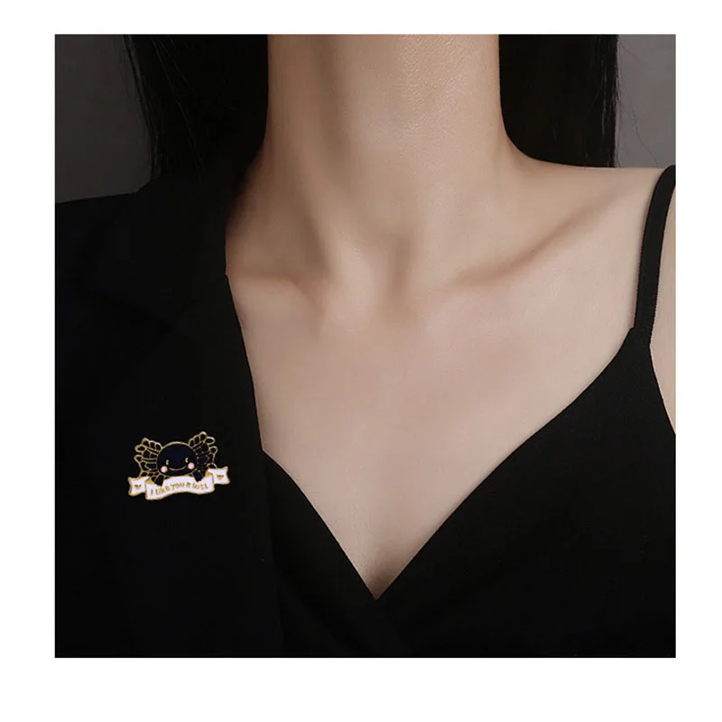 Модный карикатурный милый брошки из эмали с жабой винтажного животного нашивка булавка ювелирные изделия аксессуары для одежды подарки для женщин мужчин.