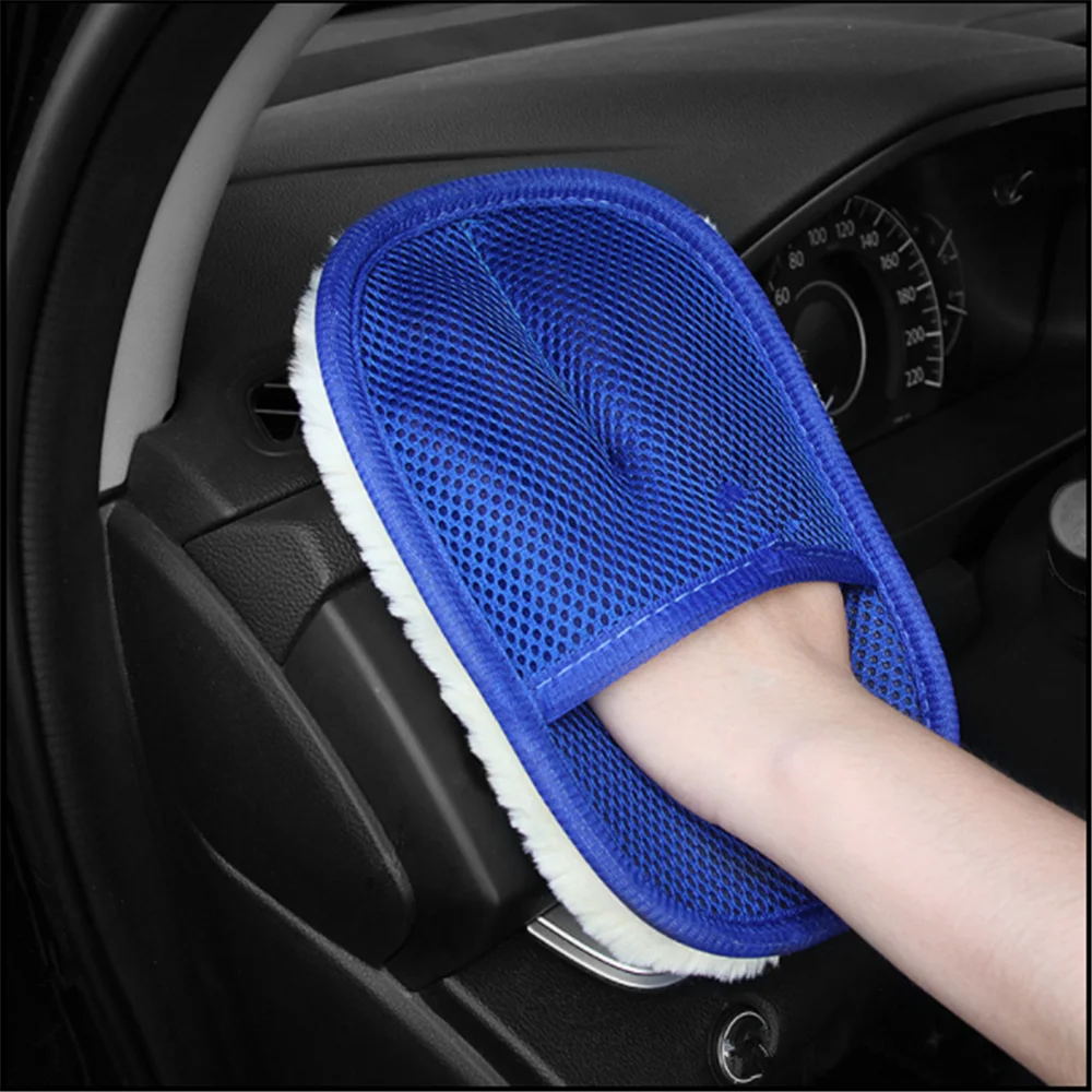 

Car Styling Wool Soft cleaning for Volkswagen VW Polo Passat B5 B6 CC GOLF 4 5 6 Touran Bora Tiguan Peugeot 307 206 308 407