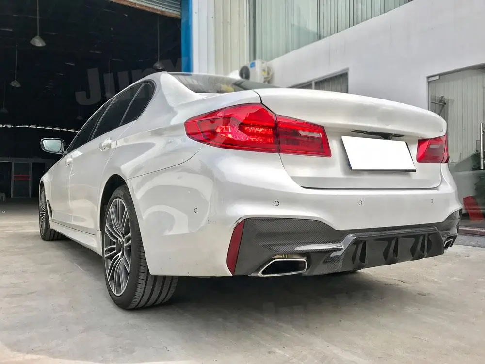 Для 5 серии диффузор губа на задний бампер спойлер для BMW G30 G38 M TECH Sport 2017-2023 ABS