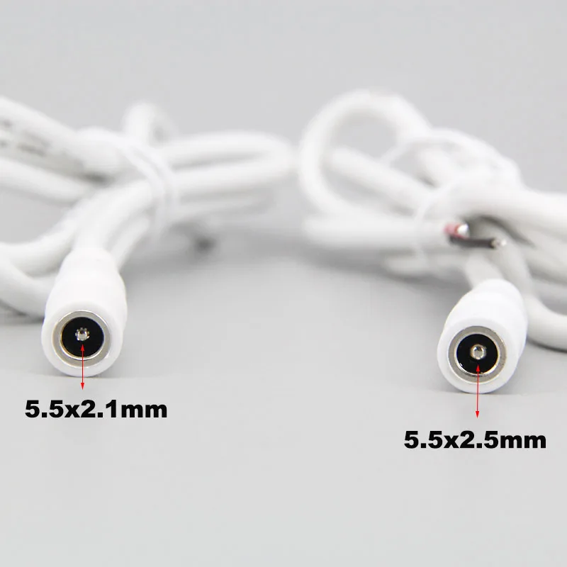 20 см 100 белый 18awg 7A разъем постоянного тока 2-контактный провод кабель удлинитель