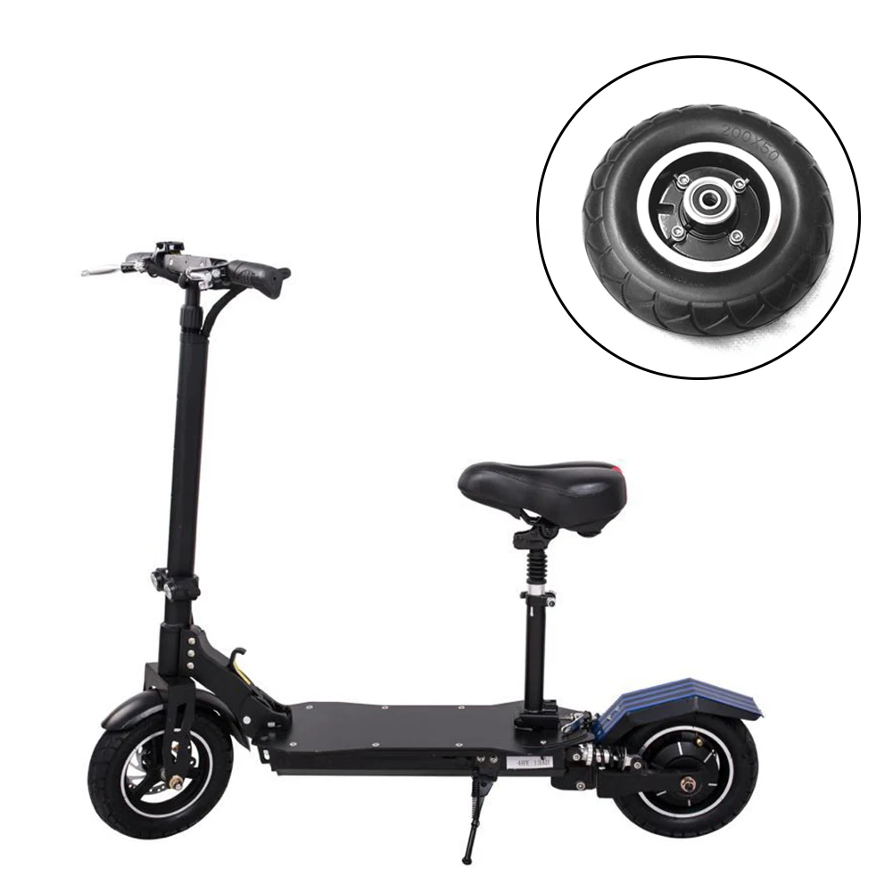 

200x50 Electric Scooter Solid Wheel No Air 8 Inch Scooter Wheel With Solid Tire Alloy Hub 8" Trolley Caster No Need Inflate