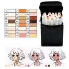 Набор двусторонних маркеров на спиртовой основе, 1224 цветов