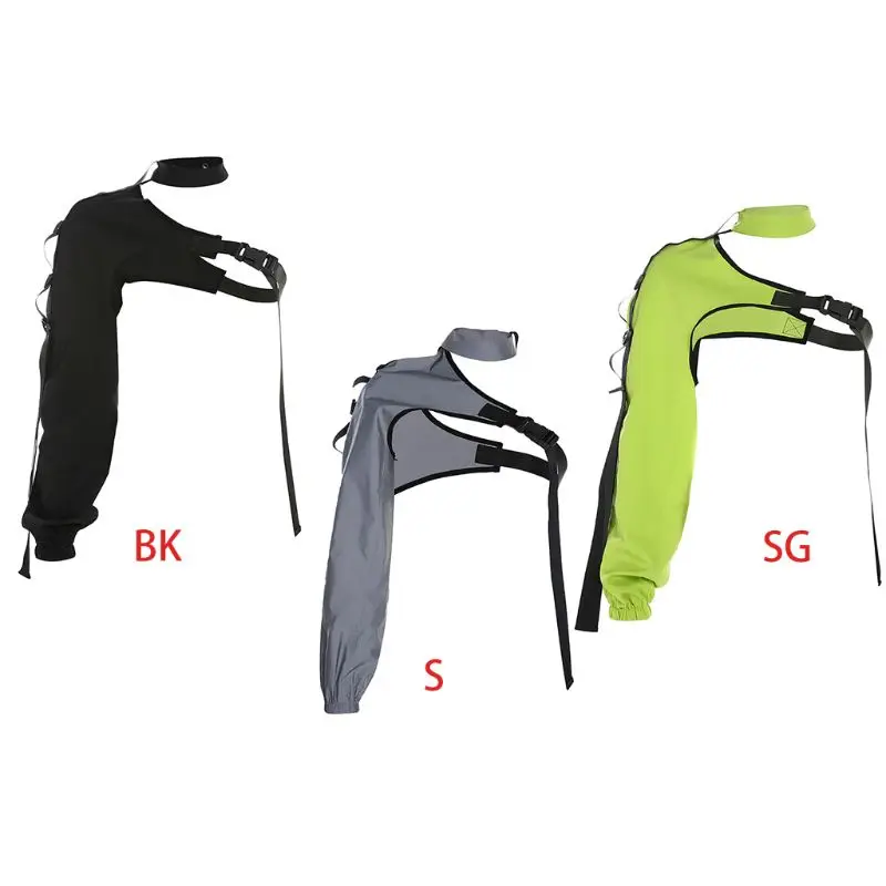 

Укороченный Топ женский, отражающий, на одно плечо, чокер, Регулируемая пряжка, длинный рукав, Асимметричный вырез, для вечевечерние