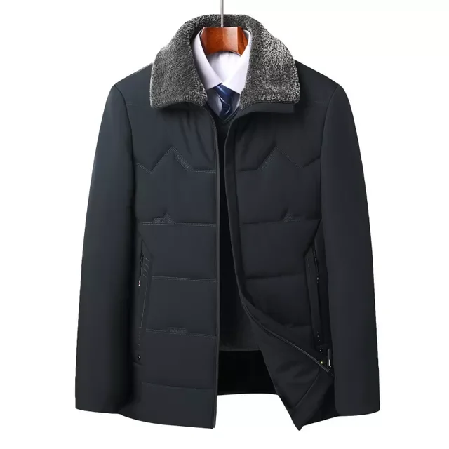 

2022NEW Coat For Middle-Aged And Elderly Men's Wear Plush Thickened Cotton Padded Jacket For The Elderly
