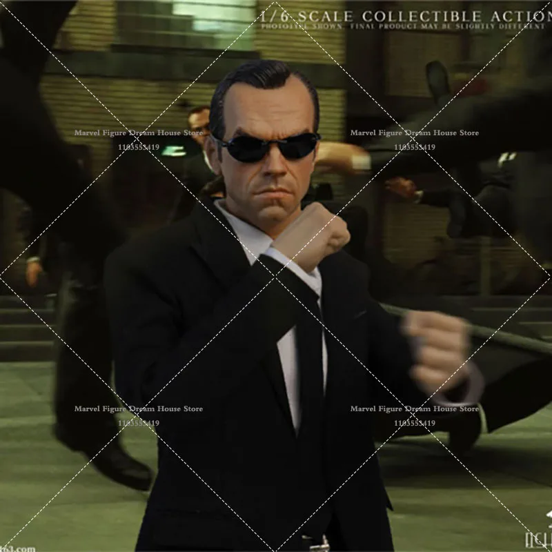 В наличии FISH BONETOYS FB-Z007 1/6 Коллекционный агент Smith Hugo Плетение Фигурка 12 дюймов