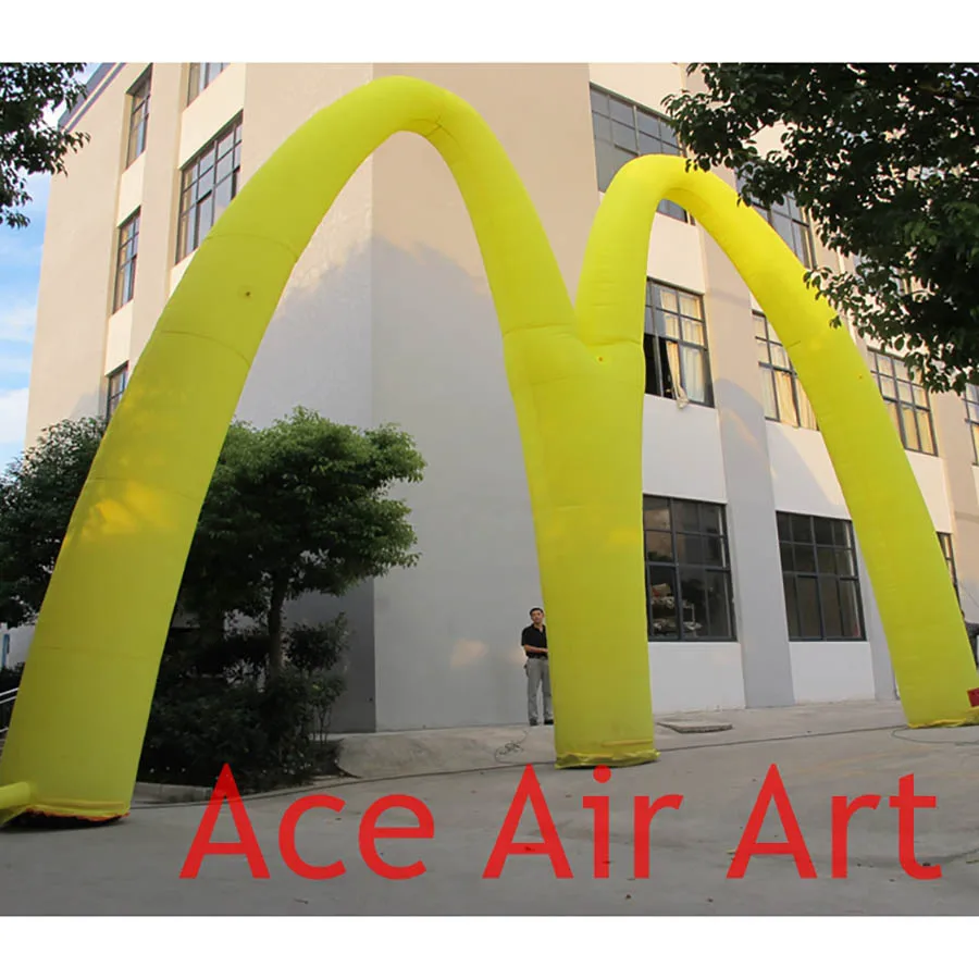 

super customized M yellow inflatable MacDonald's Arch with for United States