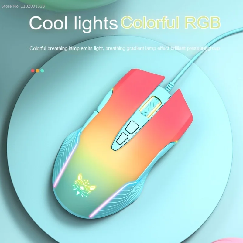 

E Sports Gaming Mouse Non Slip Wired Luminous Game Mouse Rgb Gamer Programmable Buttons Mice for Laptop Desktop Computer PC B