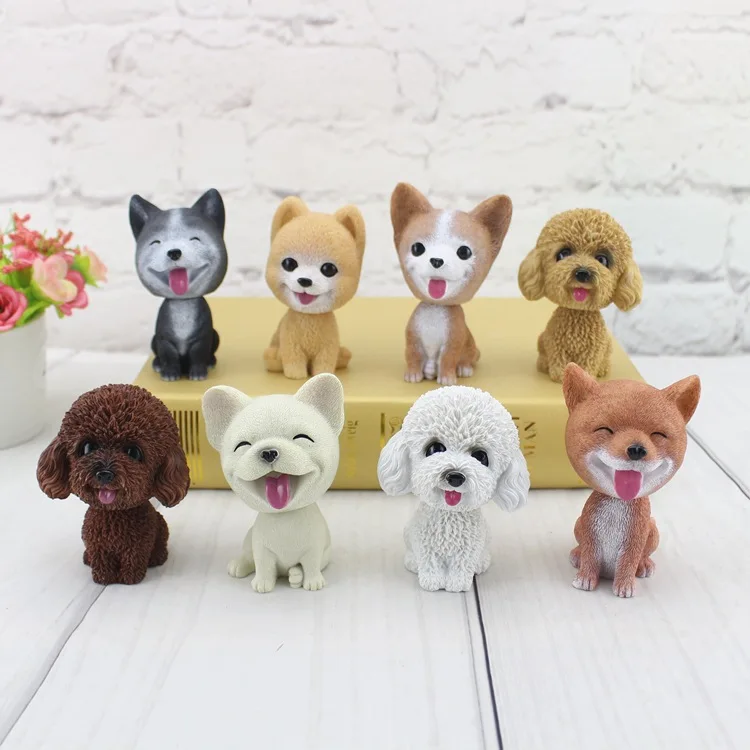

Shaking Dog Ornaments Home Interior Decoration Ornaments Can Be Used for Car Interior Decoration Resin Crafts Doll Do