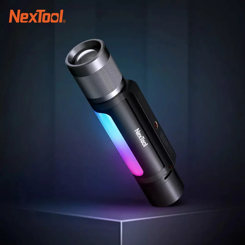 Xiaomi Nextool 12 in 1 Flashlight Waterproof Speaker USB-C Powerbank With Pick Up Voice Activated Color RGB Music Rhythm Light