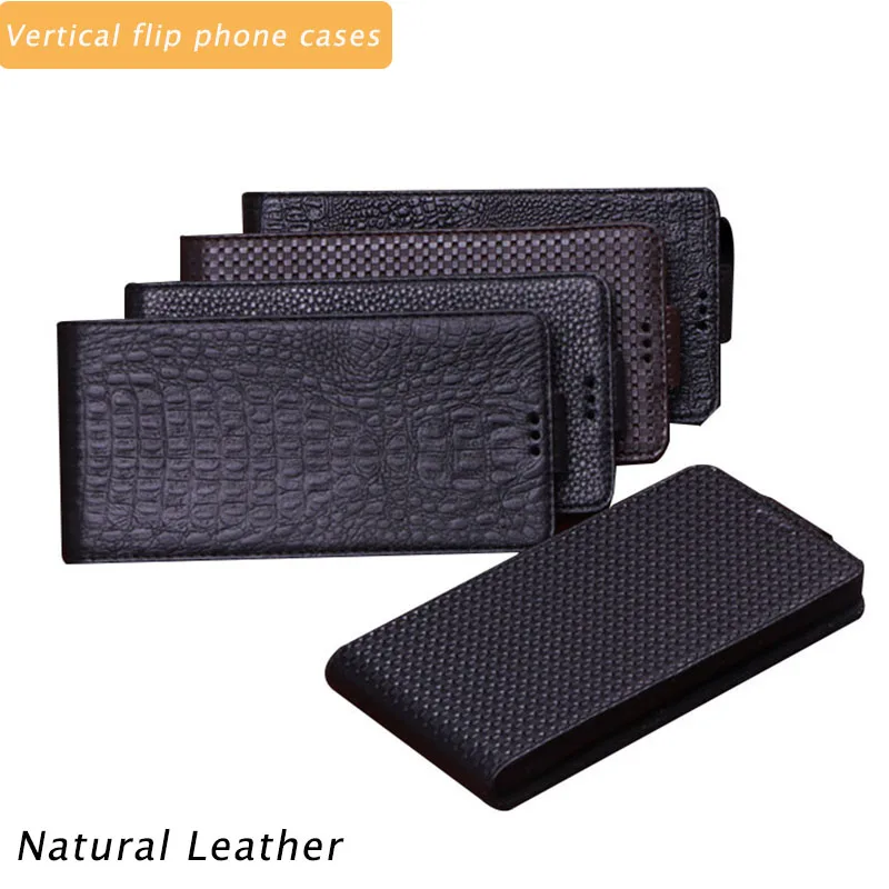 

Vertical Natural Leather Flip Case for Motorola Moto G82 G72 G52 G Pure Power Edge X40 Pro X30 S30 40 20 Phone Cover Cards Funda