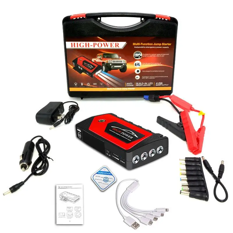 

12V Car Jump Starter Power Bank Output Emergency Start-up Charger 18000Ah for Cars Booster Battery Starting Device