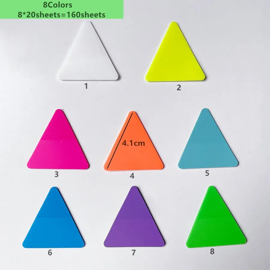 

Цветные прозрачные липкие заметки 8 упаковок