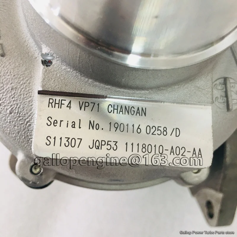 Фото Новый турбокомпрессор RHF4 VP71 JQP53 1118010-A02-AA 1118010-A02 1118010A02AA для двигателя CHANGAN CS95 JL486ZQ3 2.0T 170 кВт №4