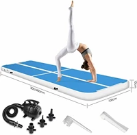 3m4m5m gymnastics mat air tumbling track inflatable mat gymnastics mat electric pump