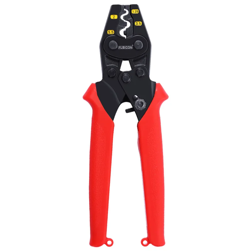 Crimping Plier Naked Terminal Ratchet Crimping Tool for Non-Insulated Terminals 1.25 2.0 3.5 5.5mm Wire Connector Press Nippers