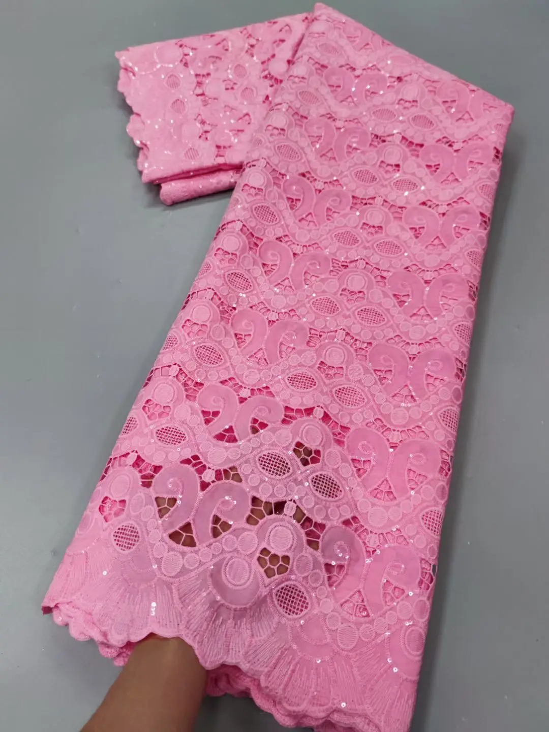 Африканские кружевные ткани 2022 высококачественное шнуровое кружево с блестками