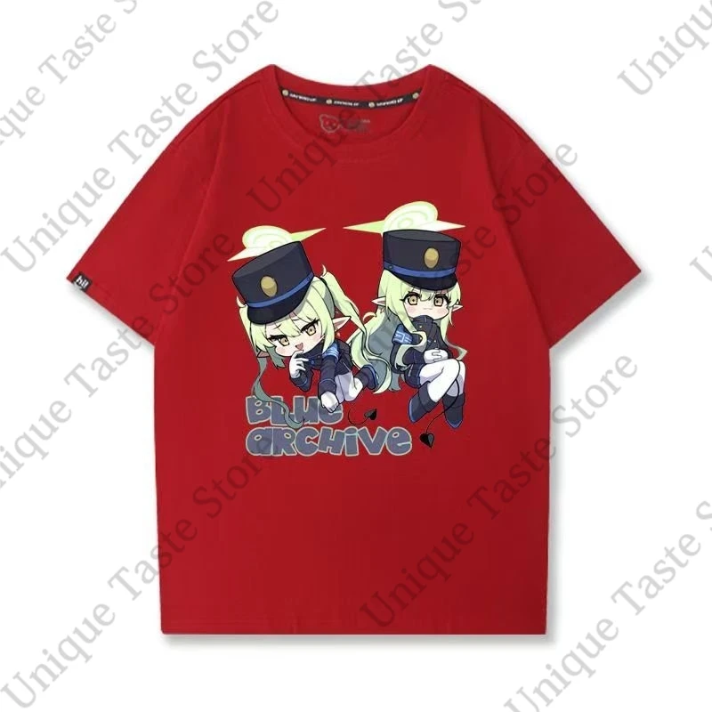 ‌ Футболка Blue Archive с принтом Tachibana Hikari и Nozomi Railroad Twins Shupogaki Melon Twins, хлопковая футболка с короткими рукавами (art.: 3920dc1be16e1) - 3920dc1be16e1
