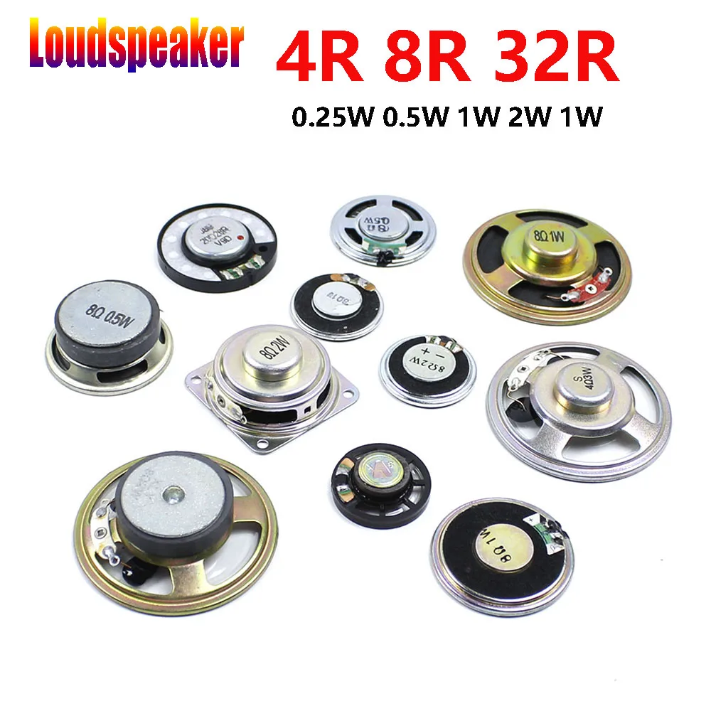 Сверхтонкий гудок для динамика 2 шт. 0 25 Вт 5 1 4R 8R 32R 8 Ом диаметр 29 мм 30 36 40 56 57