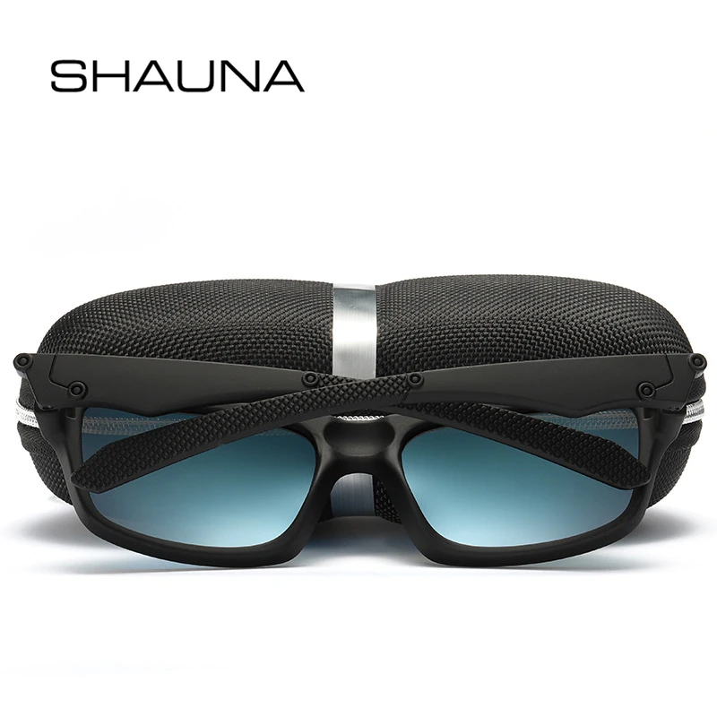 Мужские классические поляризационные очки SHAUNA квадратные солнцезащитные с