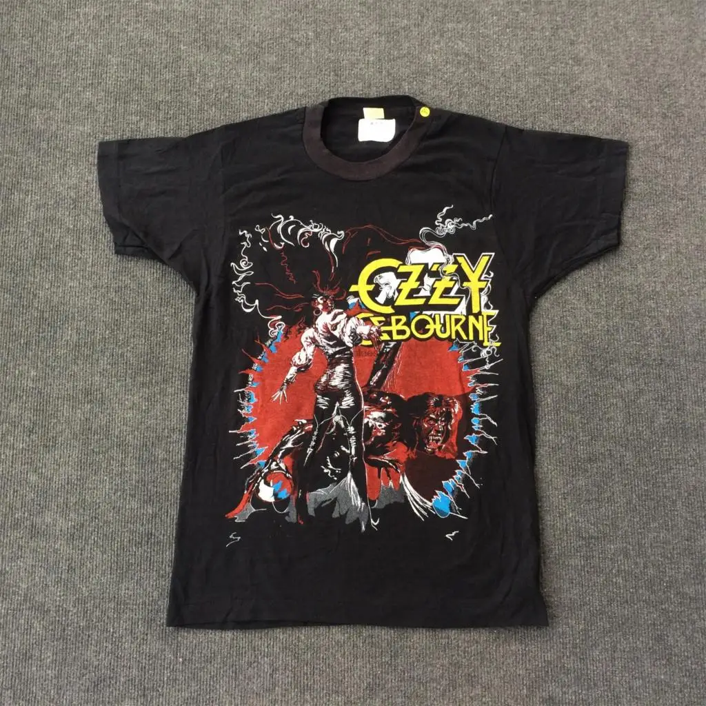 Редкая футболка Ozzy os8 0 World Tour Дублин Белфаст 80s |