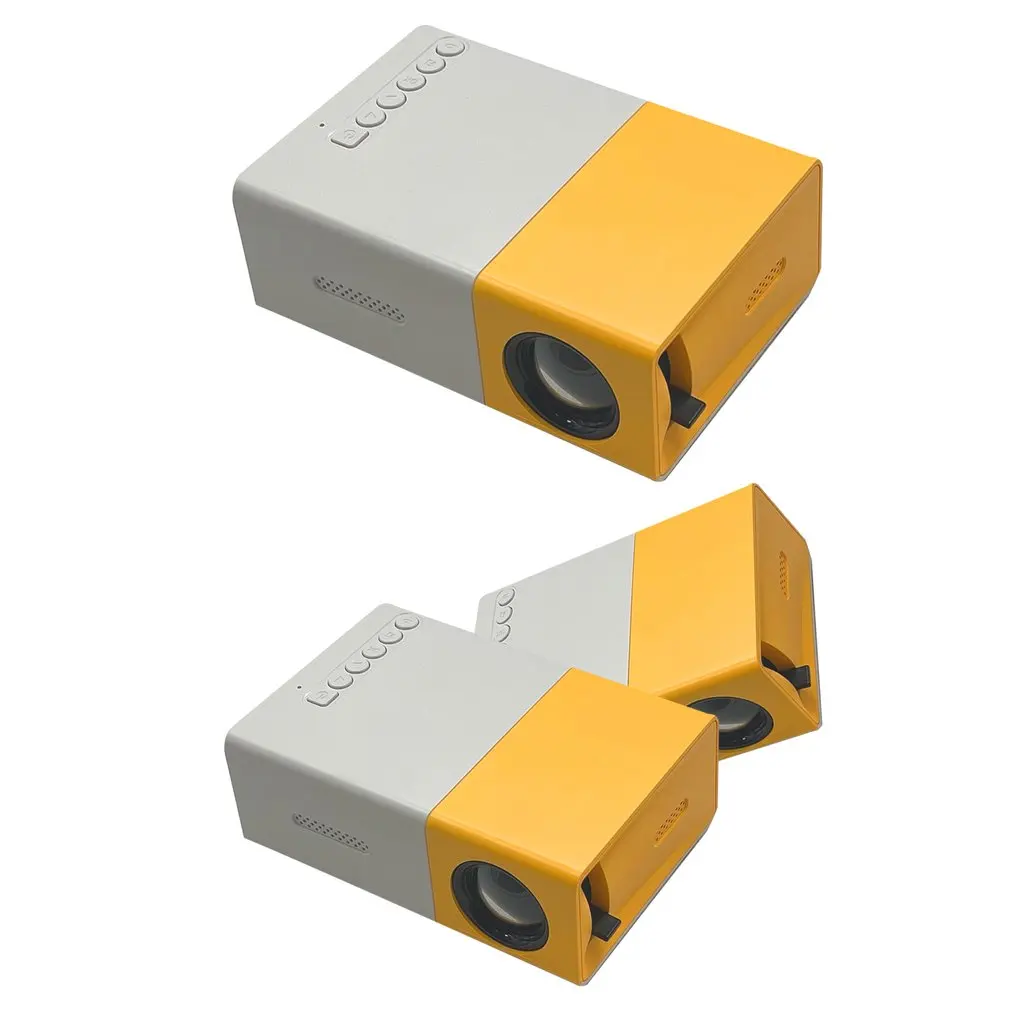 YG300 Mini Projector LED Home Media Player Audio Portable Proyectors 480x360 Pixels Supports 1080P LED USB Video Beamer