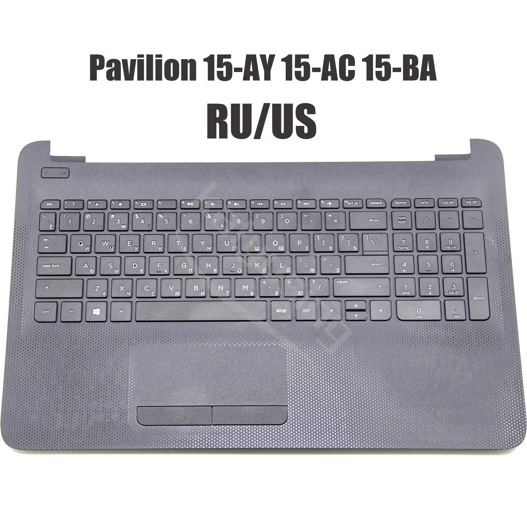 RU US клавиатура для ноутбука HP Pavilion 15-AY 15-AC 15-BA TPN-C125 Series подставка рук верхний чехол