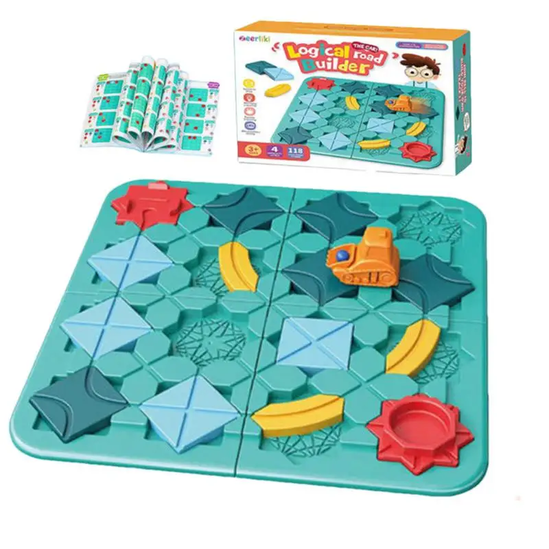 

Road Building Block Building Track Maze Brain Puzzle Toy Ages 4 Years 4 Levels 100 Skill Building Challenges Toys Suitable For
