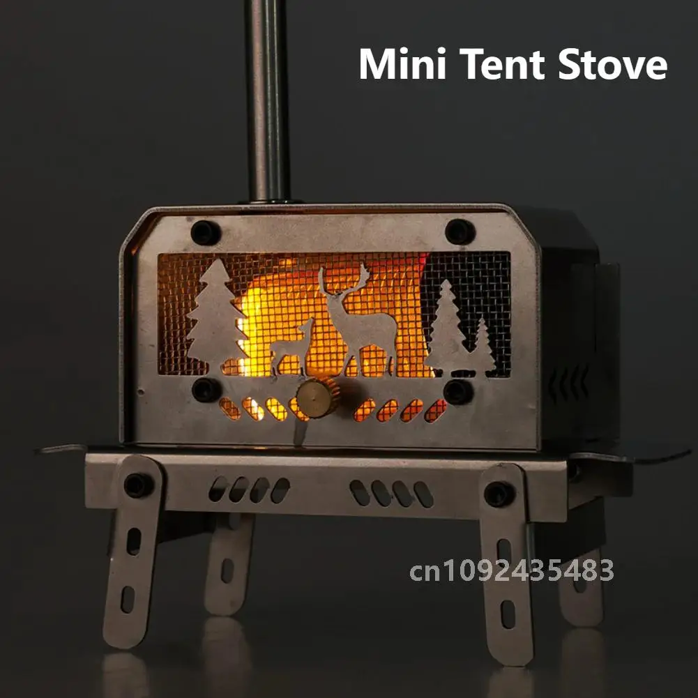 WELLHIKE дровяная печь мини-палатка с дымоходом угольная держатель для ароматерапии