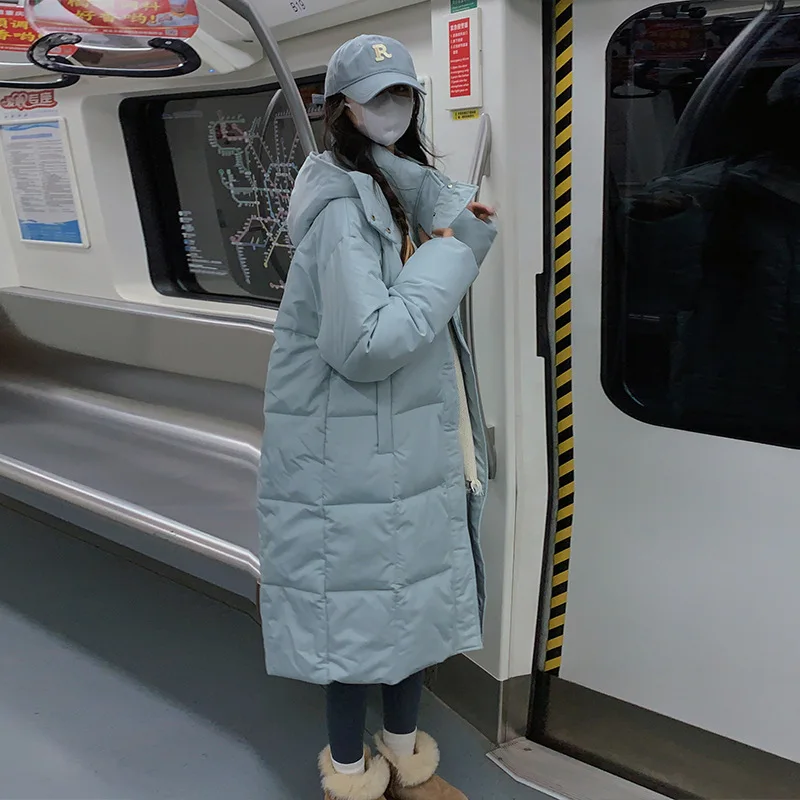 New Winter Women Cotton Clothes Long Loose Thickened Student Down Jacket Cotton Padded Jackets Fashion Casual Woman Warm Clothes