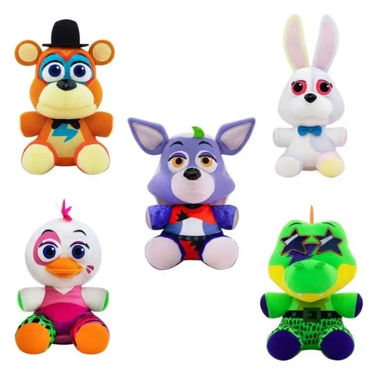 5 Styles New 20cm Sundrop FNAF Boss  Toys Cute Soft  Cartoon Animals Bonnie Foxy Bear Toy Gifts for Boys Girls