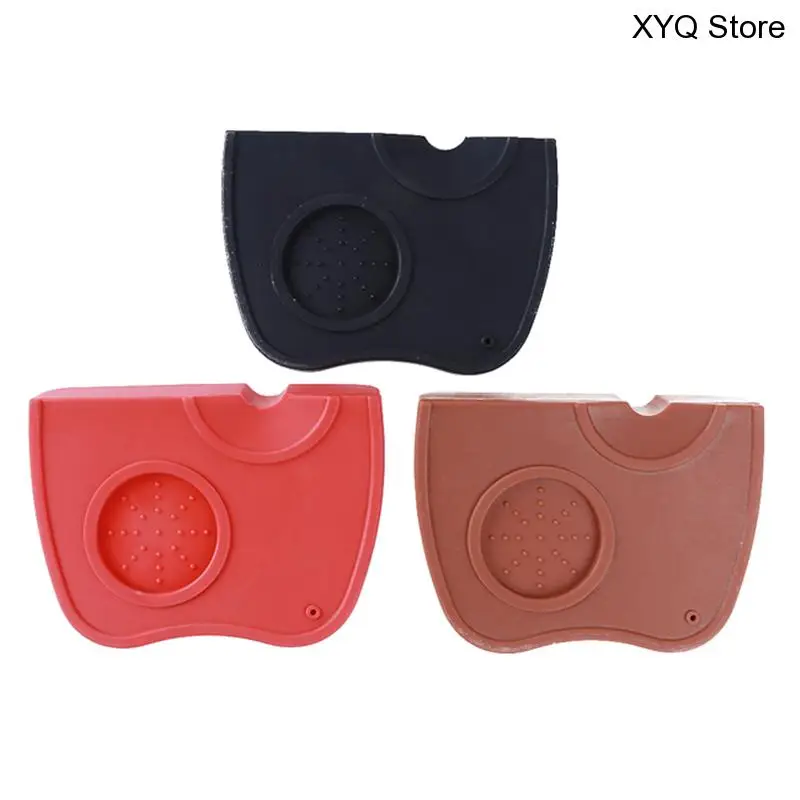 

Manual Barista Coffee Espresso Tampering Corner Mat Home Coffee Accessories Latte Art Pen Tamper Holder Silicone Pad Tamping Mat