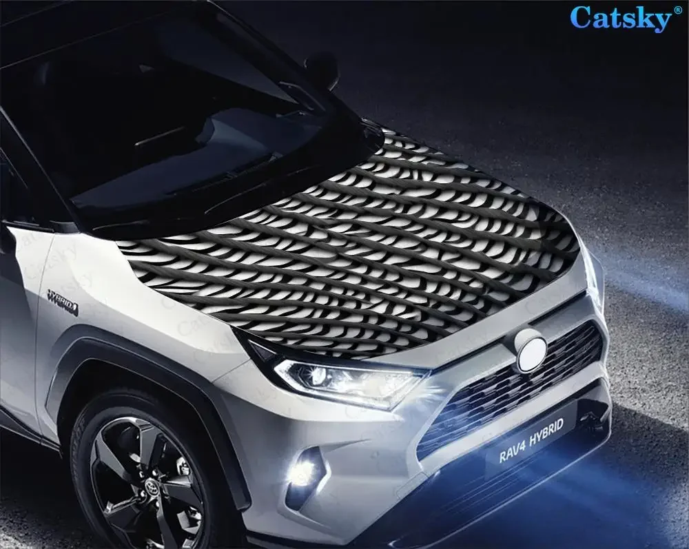 Стальная пластина металлический нержавеющий узор наклейка на капот автомобиля