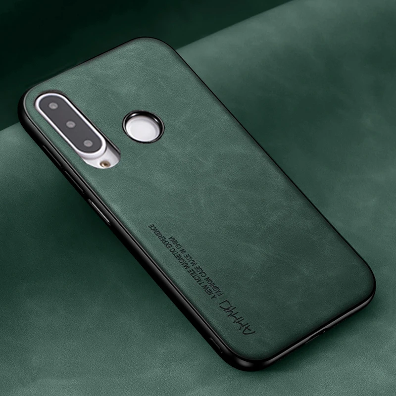 Чехол из искусственной кожи для Huawei P20 P40 Lite Pro мягкий силиконовый чехол ТПУ P30 Nova 3e