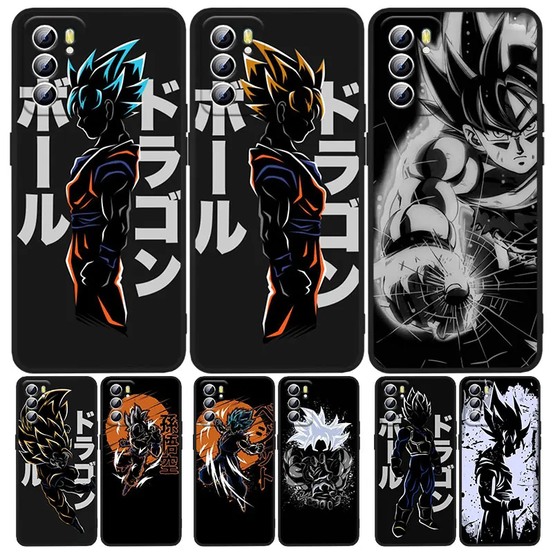 

D-Dragon Balls Frieza Goku Phone Case For OPPO A5 A9 A12 A1K AX7 A72 A52 A31 A53 A53S A73 A93 A94 A74 A16 Black Cover