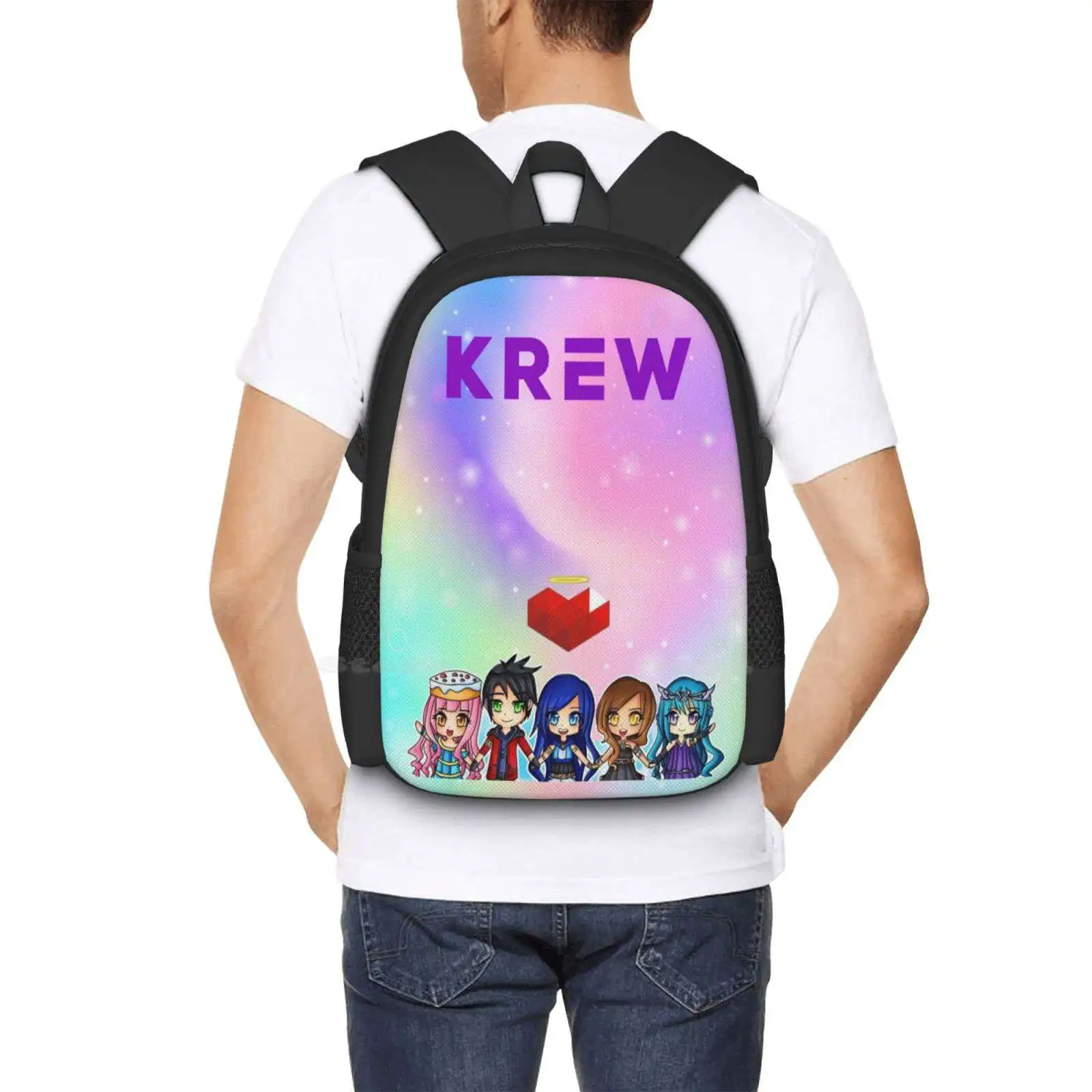 Лидер продаж школьный рюкзак Krew модные сумки игровые сумочки Itsfunneh симулятор Swarm