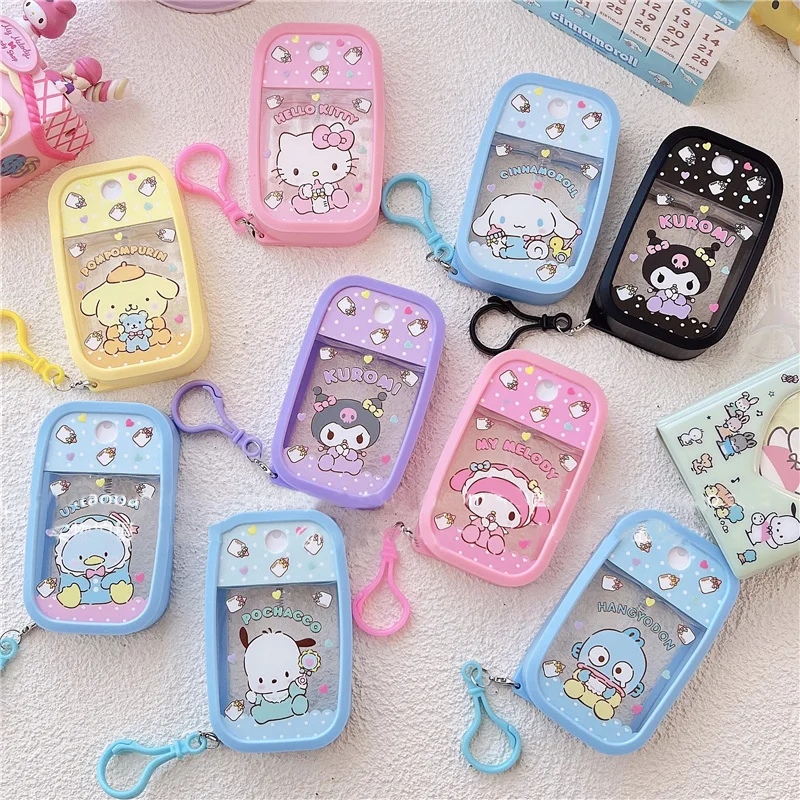 

Кавайная мультяшная Sanrioed разделенная бутылка MyMelody Cinnamoroll Kuromi цельная парфюмерная бутылка с подвеской в подарок