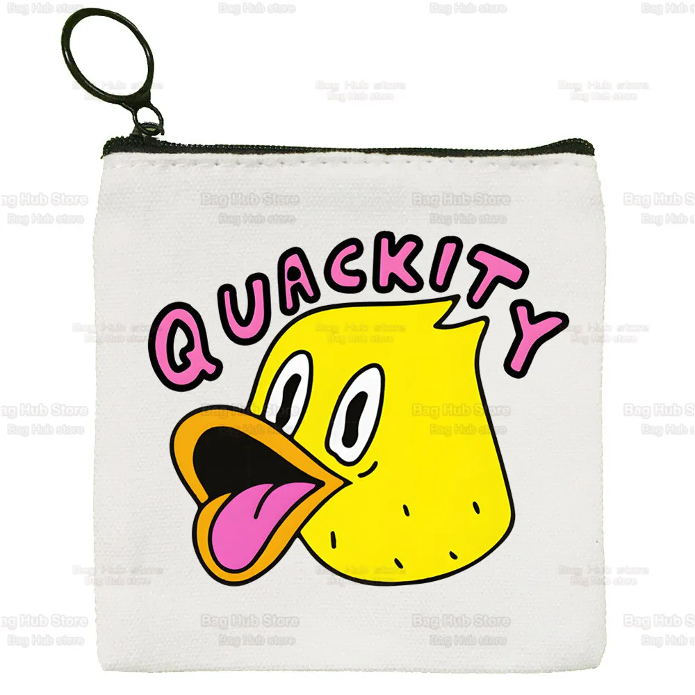 Quackity My Beloved  Printed Canvas Bag Design Canvas Simple and Fashionable Storage Bag