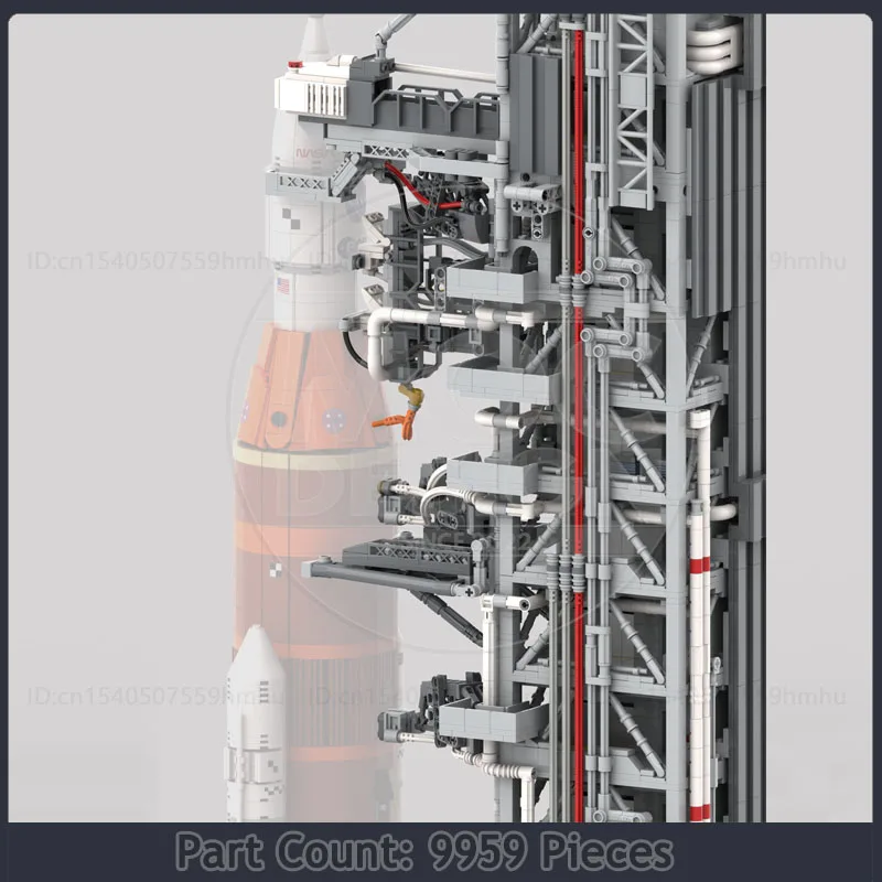 Космическая серия Moc строительный блок луна ракета технологии кирпичи мобильный