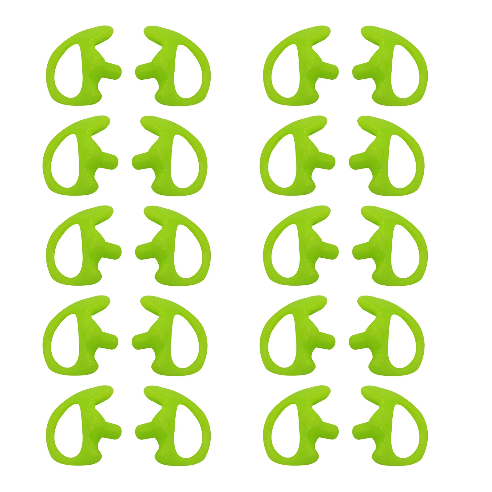 10pair Ear Mold Replacement Ergonomics Soft Silicone Breathable Ear Insert Earbud Earplug Ear Piece Left Right for Two Way Radio