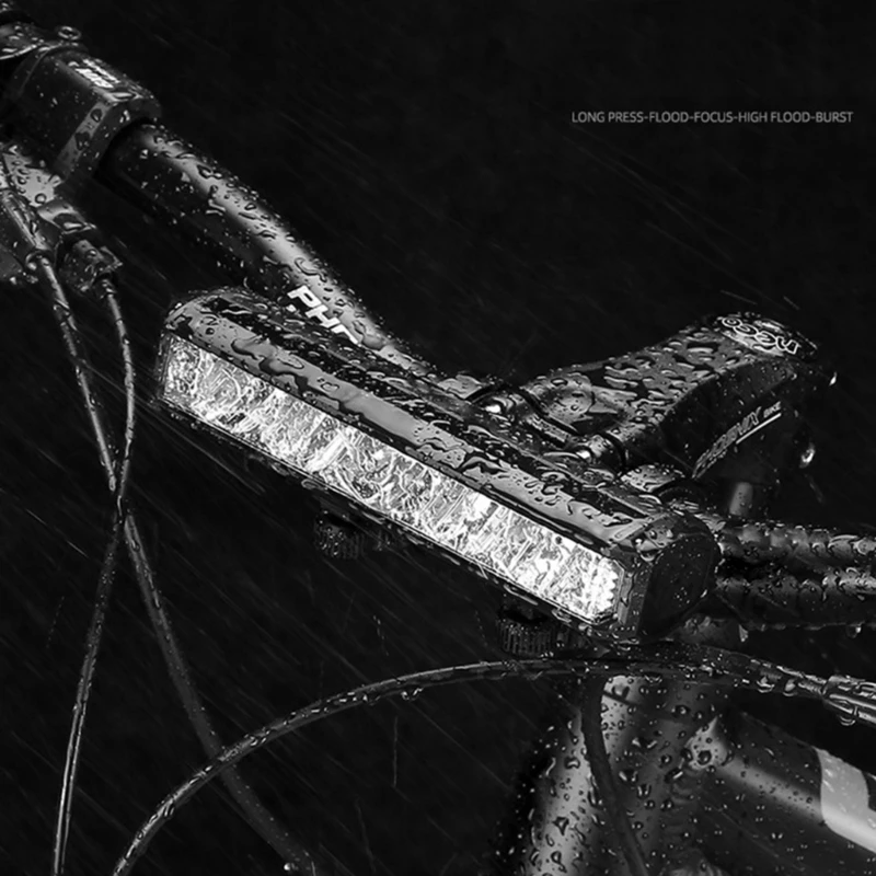 

USB перезаряжаемый велосипедный фонарь, мощные велосипедные передние фары, 5 режимов освещения