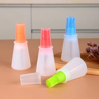 new portable oil bottle barbecue brush silicone kitchen bbq cooking tool baking pancake barbecue camping accessories gadgets