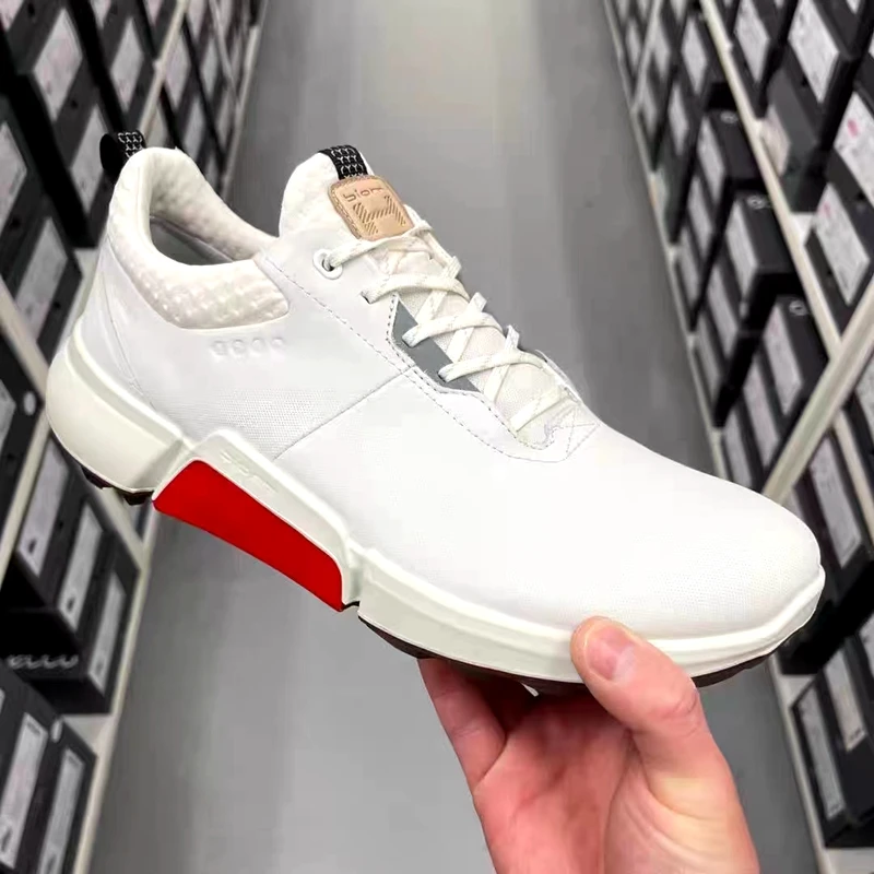 Men's Shoes Golf Shoes Brand Shoes Leather Waterproof Non-Slip Soles Comfortable Outdoor Sports Running Walking Shoes