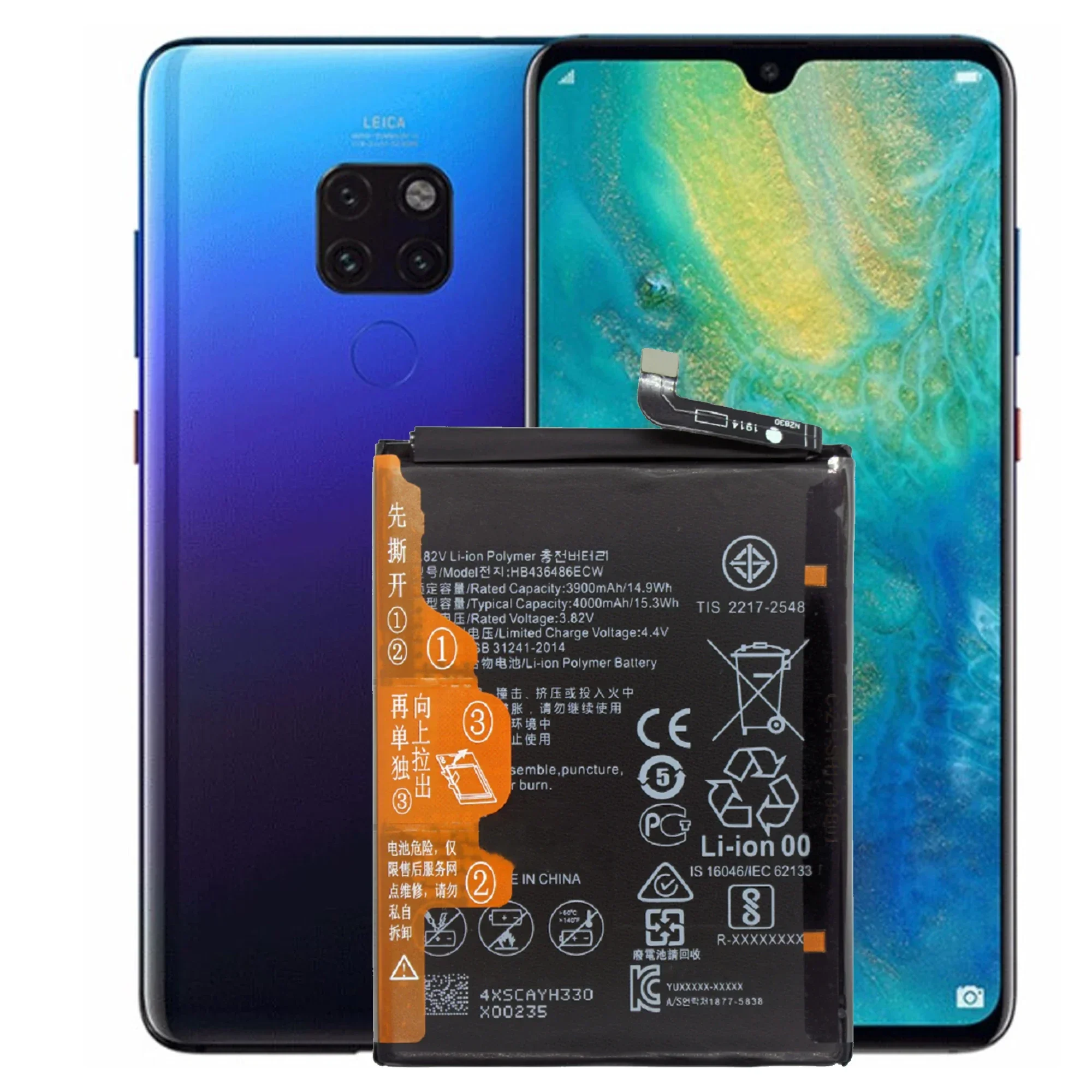 100% Оригинальный HB436486ECW 4000 мАч аккумулятор для Huawei Mate 10 Pro /P20 AL00 L09 L29 TL00 батареи +