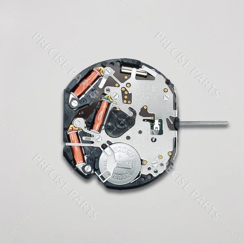 Новые японские часы VD57 аксессуары кварцевый механизм 6 стрелок 3 9 секунд новинка