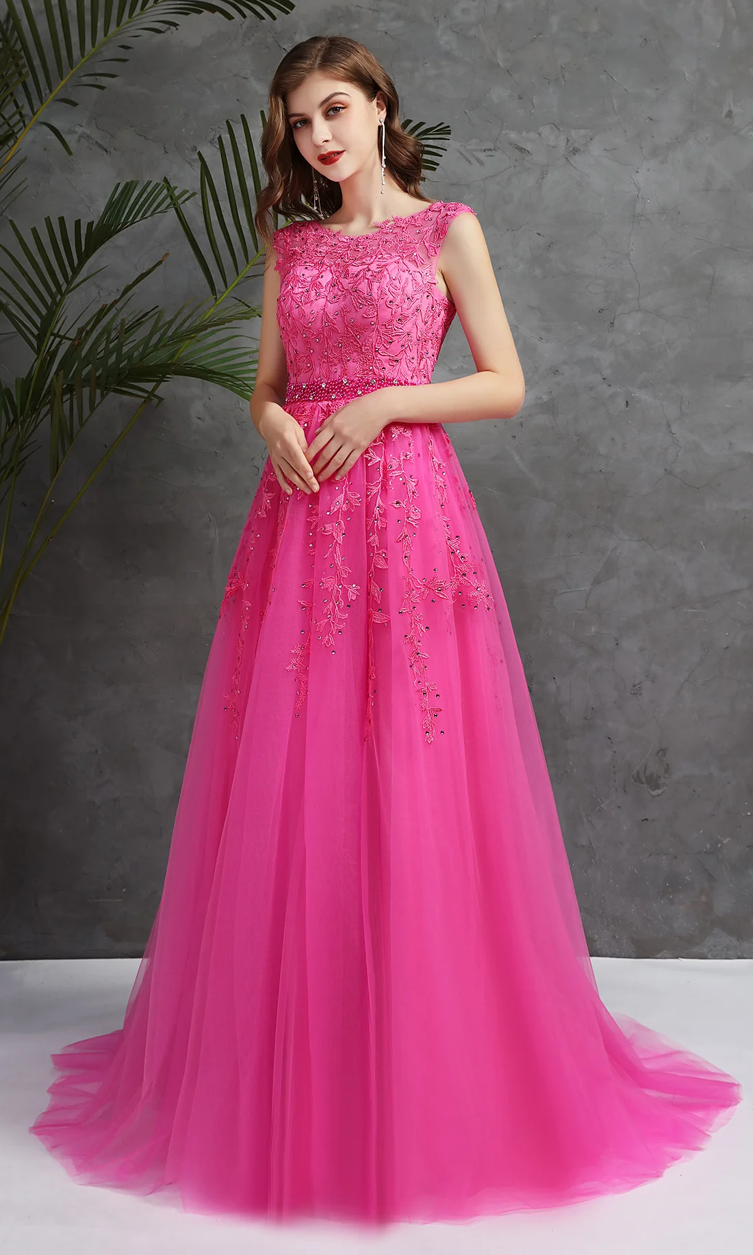 Vestidos De Festa вечернее платье Robe Soiree с круглым вырезом кружевной аппликацией Длинные