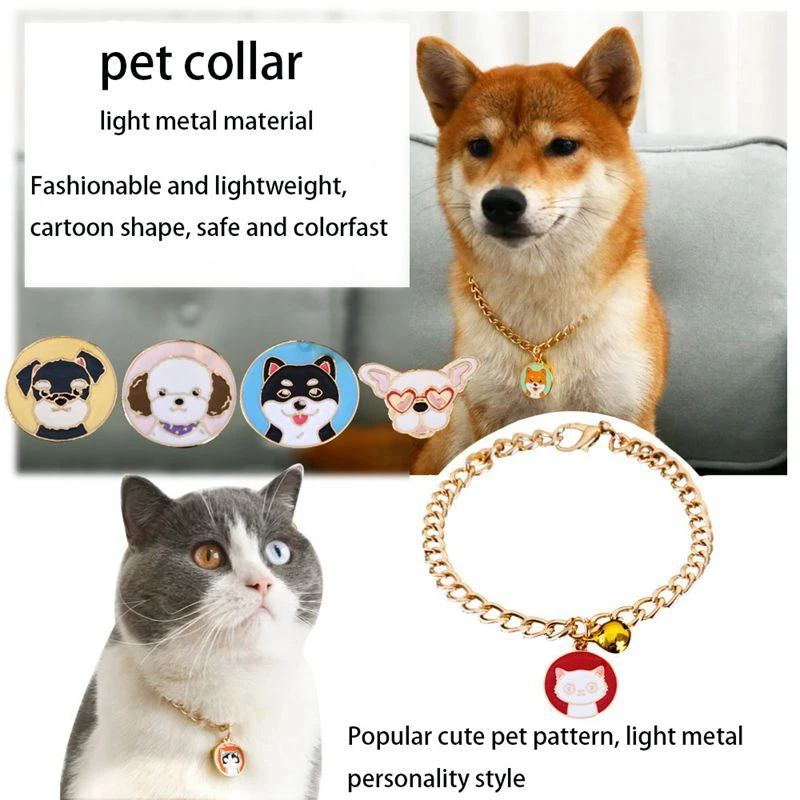 

Metal LOVE Pet Collar Color Charm Kitten Pet Dog Necklace luxury dog collar dog collar