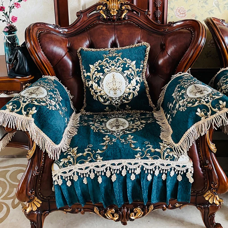 Чехол для дивана из синельной ткани