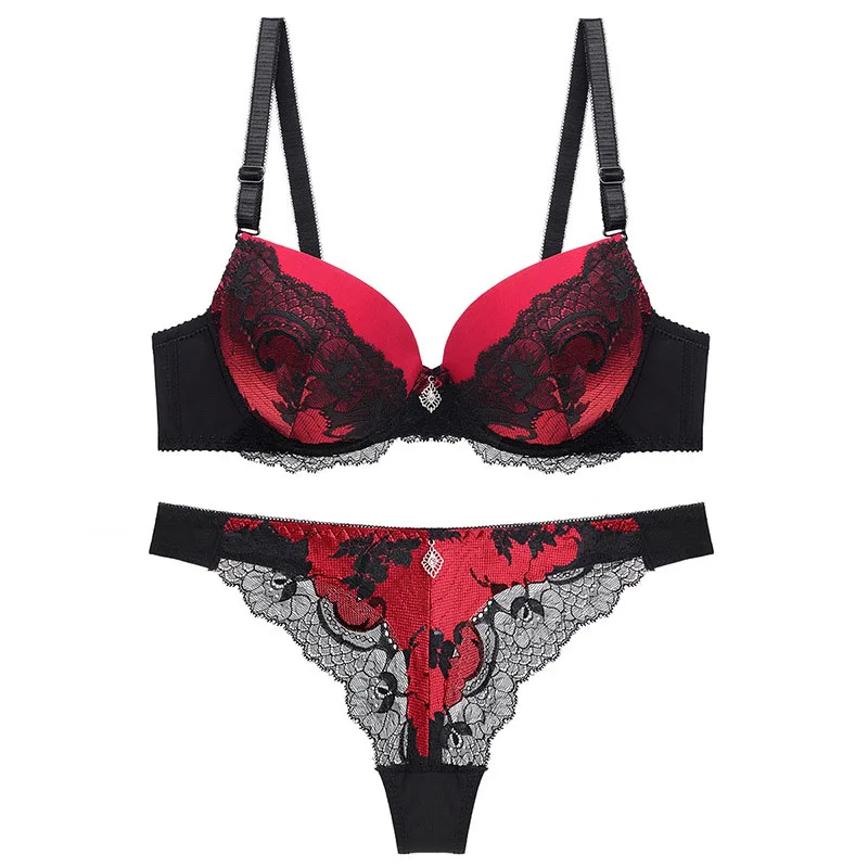 

Lingerie Sets Comfort Permeable Support Lace Breathable High Quality Lining Bra Comfort Permeable Lingerie Sets For Woman JAN88