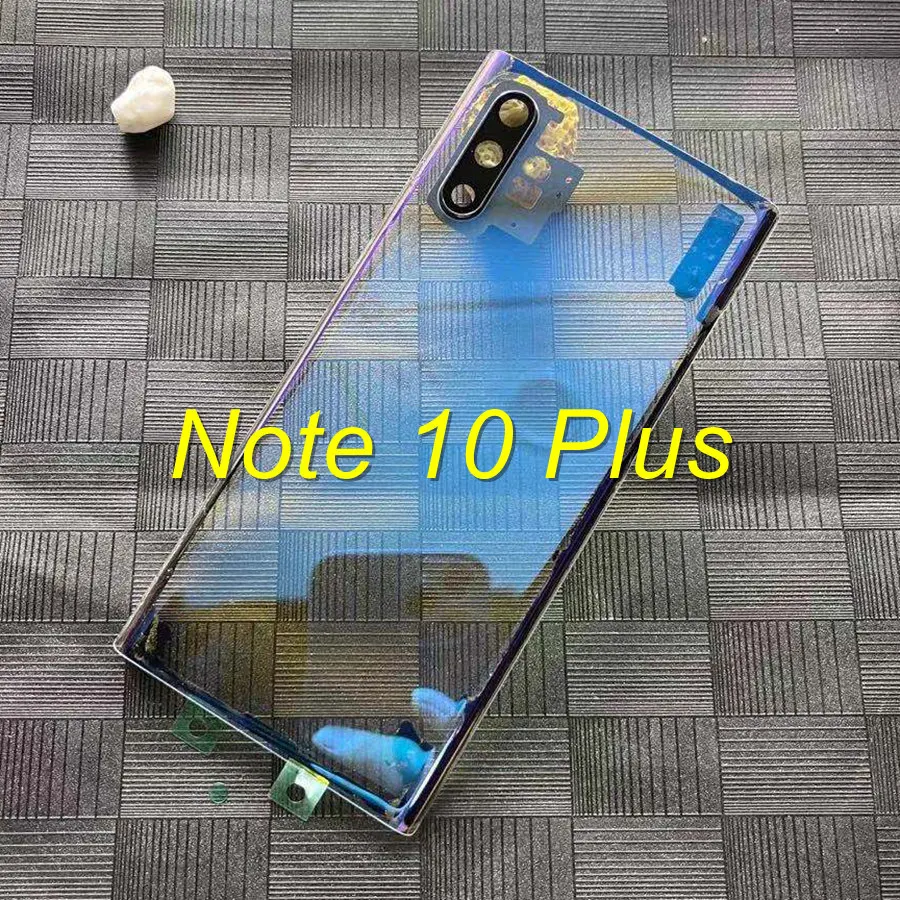 Прозрачная Задняя стеклянная крышка для SAMSUNG Galaxy Note 10 9 8 Plus Крышка батарейного